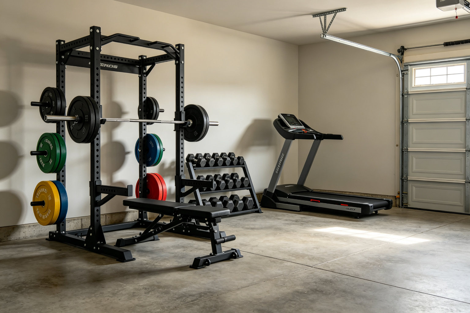 Home garage gym equipment