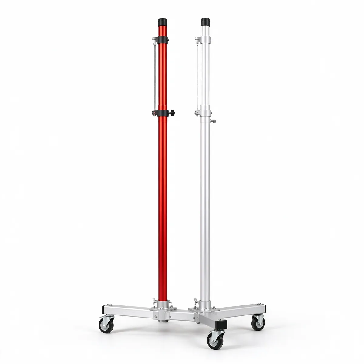 Aluminum telescopic volleyball poles