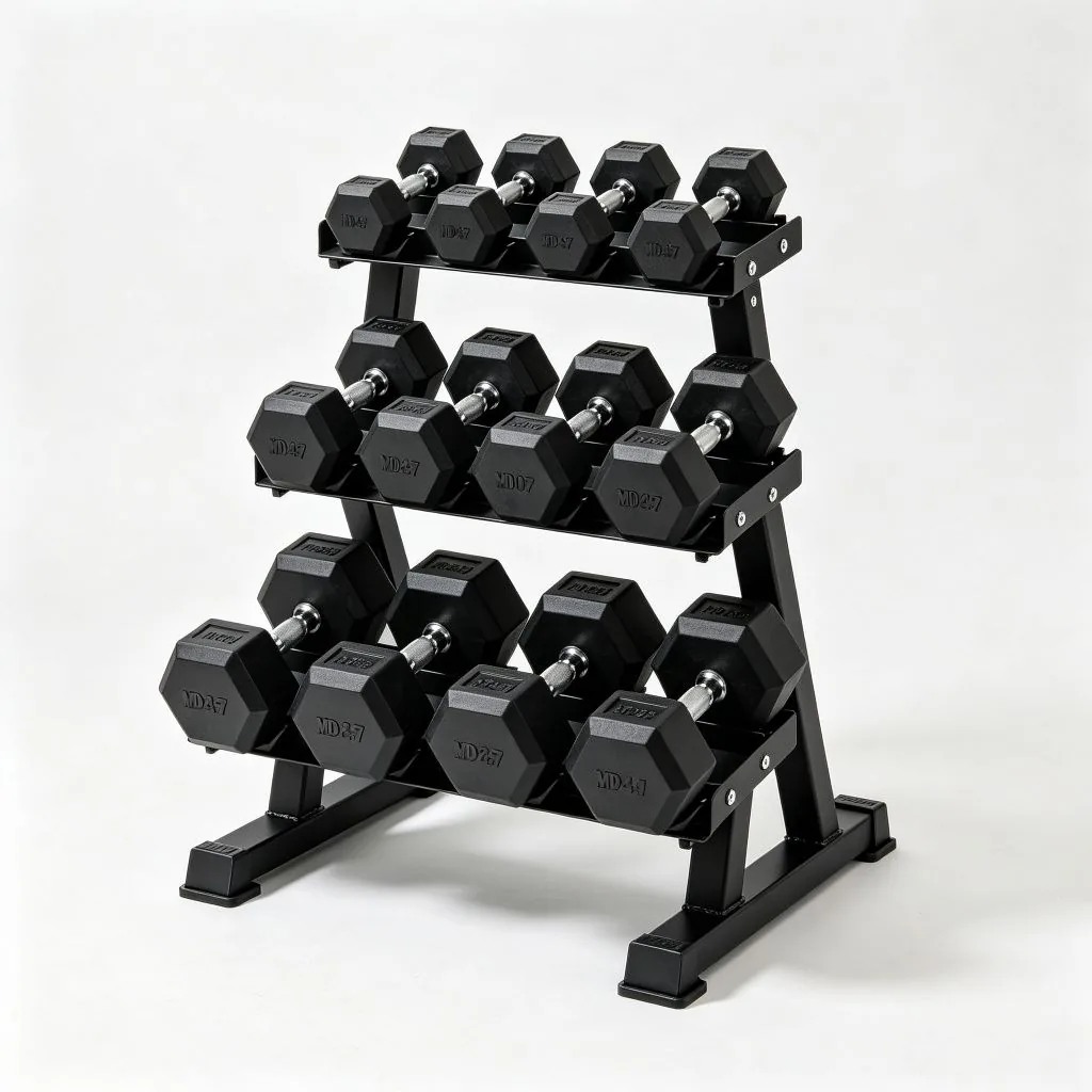 10 Pairs Dumbbell Rack for Home & Gym Workouts - MD6247 - ZEALLSPORT Commercial Gym Equipment