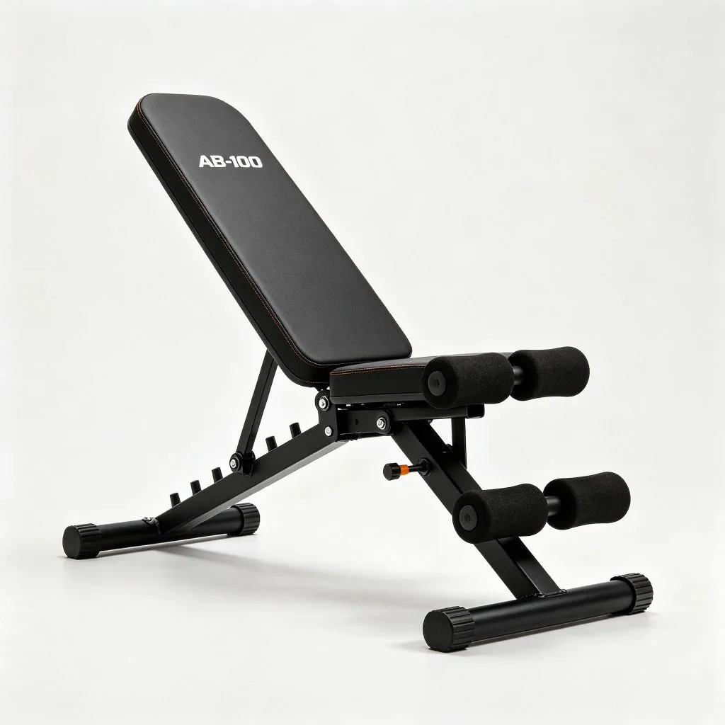 AB-100 Abdominal / Decline Bench - ZEALLSPORT Commercial Gym Equipment