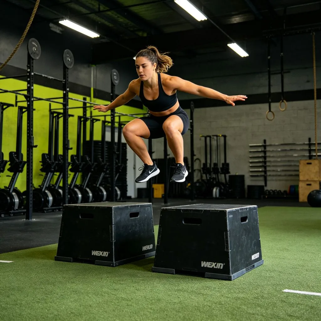 Adjustable Strength Jump Plyo Boxes for Gym Training - image 4