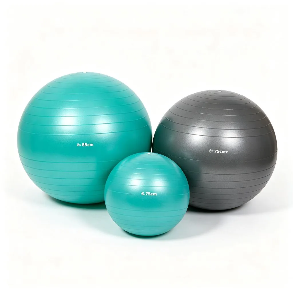 55/65/75cm BLOOM Workout Fitness Exercise Balance Gym Abs Anti Burst Yoga Ball Anti-Slip Swiss Pi - ZEALLSPORT Commercial Gym Equipment