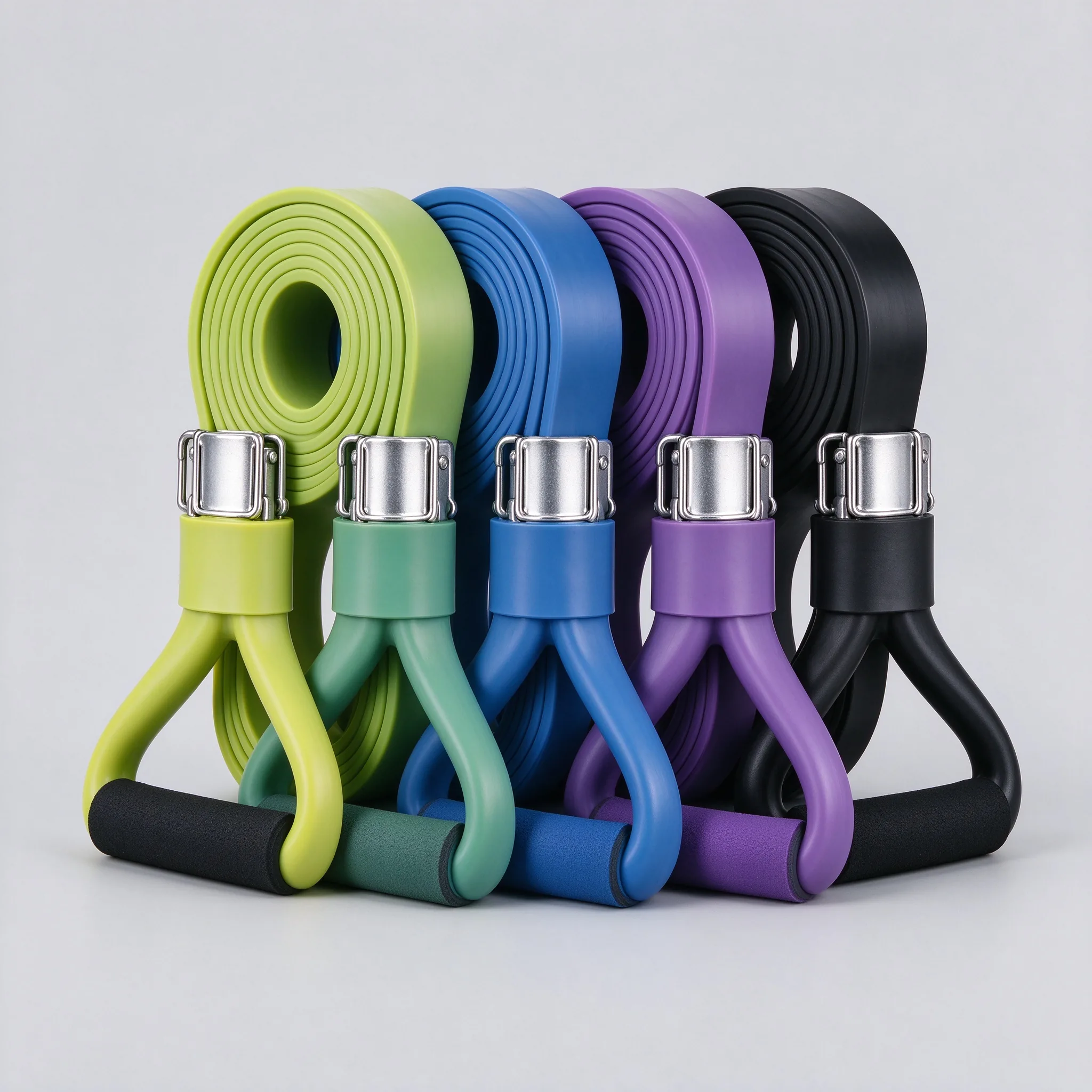 Resistance Band Set (5 Levels) - ZEALLSPORT Commercial Gym Equipment