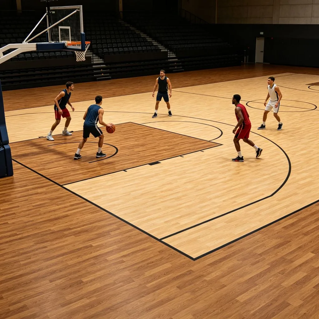 Indoor Basketball Sports Flooring with Superior Ball Bounce and Player Comfort - image 4