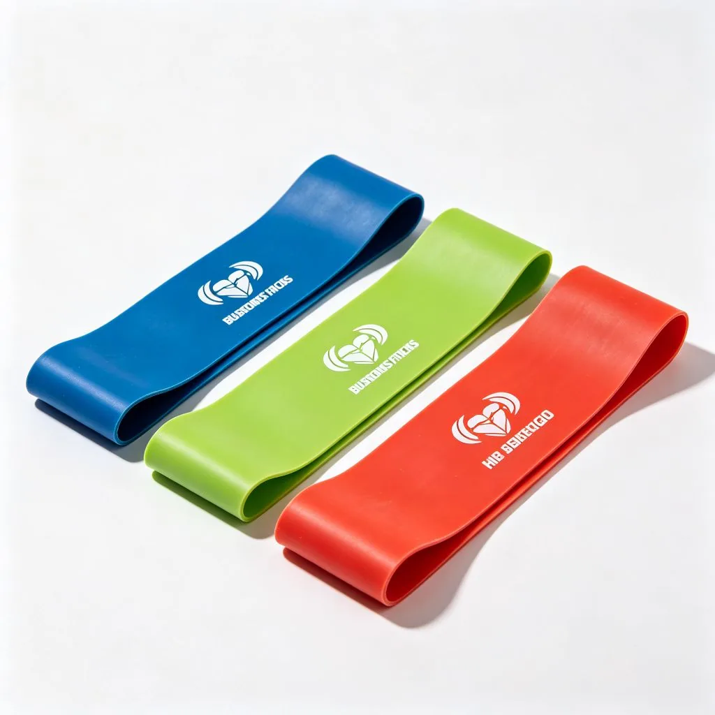 Bodybuilding Fitness Exercise Custom Logo Gym Yoga Latex Hip Resistance Bands Loop Bands Set - image 2