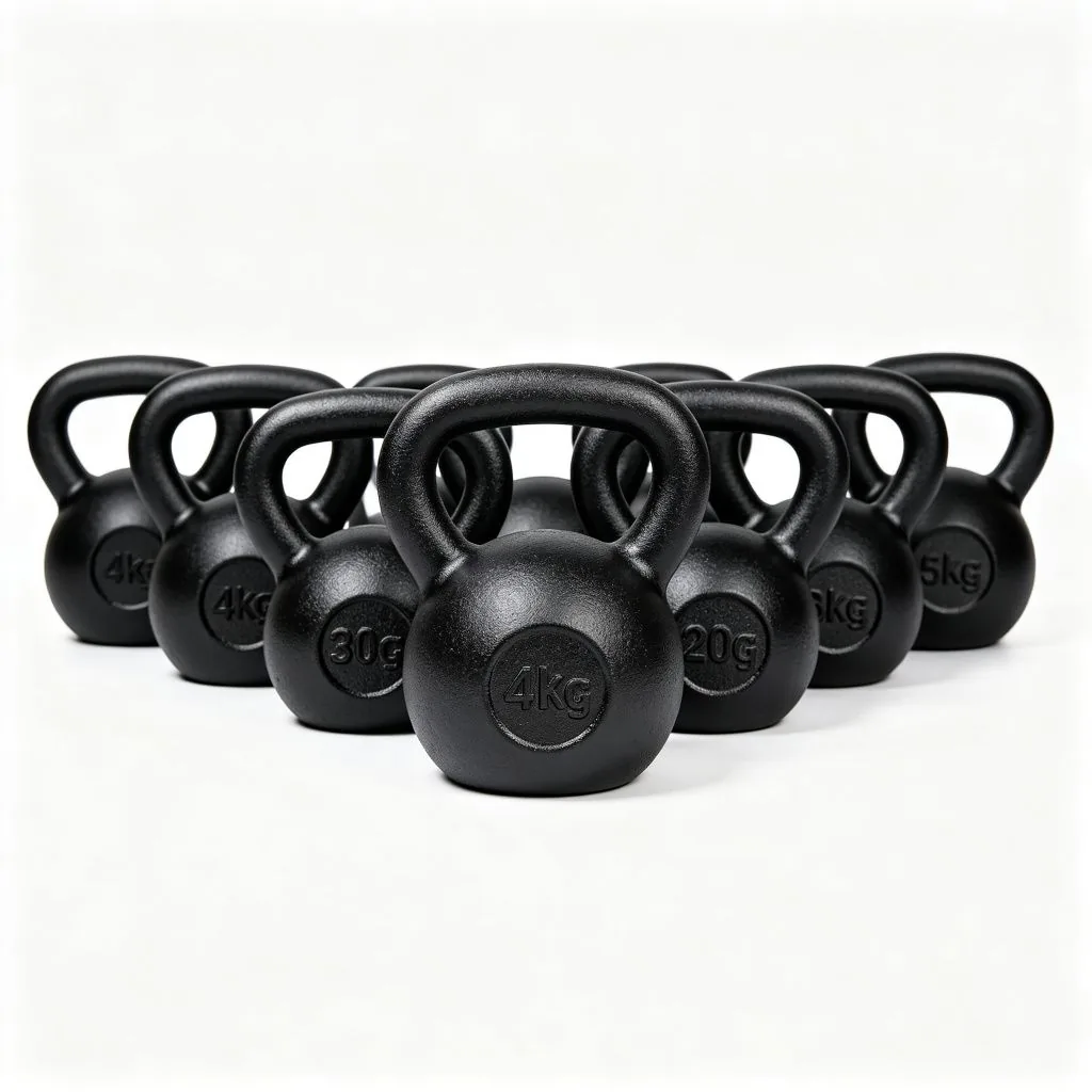 Cast Iron Kettlebell Set (4-40kg) - ZEALLSPORT Commercial Gym Equipment