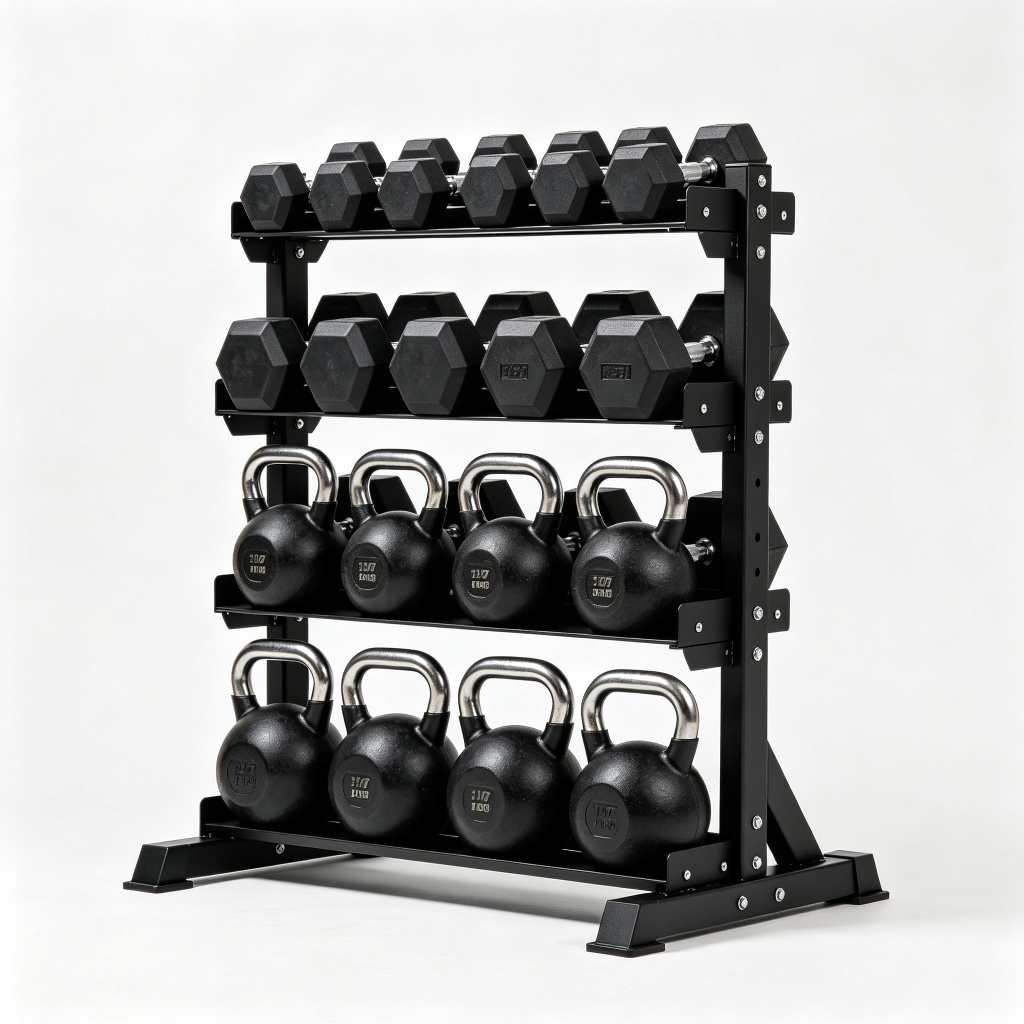 Combo Storage Rack (Dumbbell + Kettlebell)