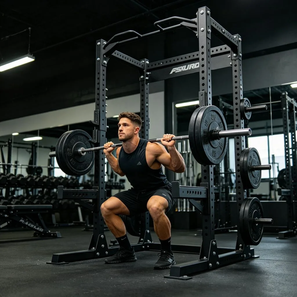 Commercial Gym Half Power Rack for Strength Training - image 4