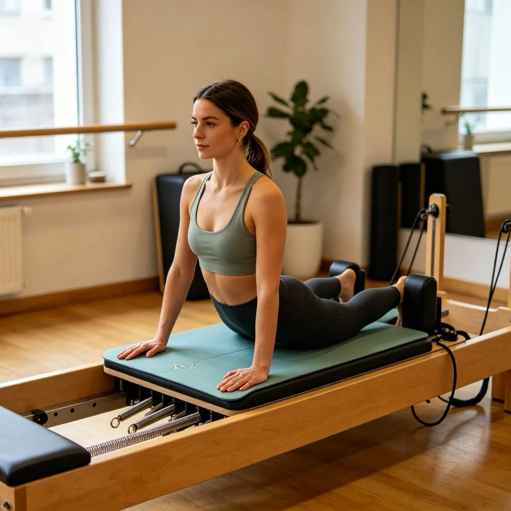 Custom Pilates Reformer Mat Non Slip PU Rubber Core Bed Protector Sweat Absorbent Yoga Bed Cushion - image 4