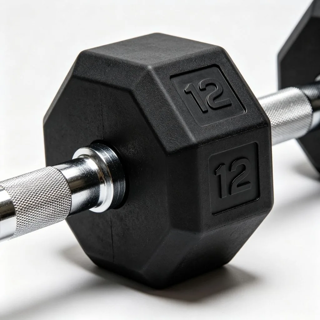 Gym Equipment Free Weights Fitness 12-sided Weightlifting Exercise Barbell Weight Lifting Polyure - image 3