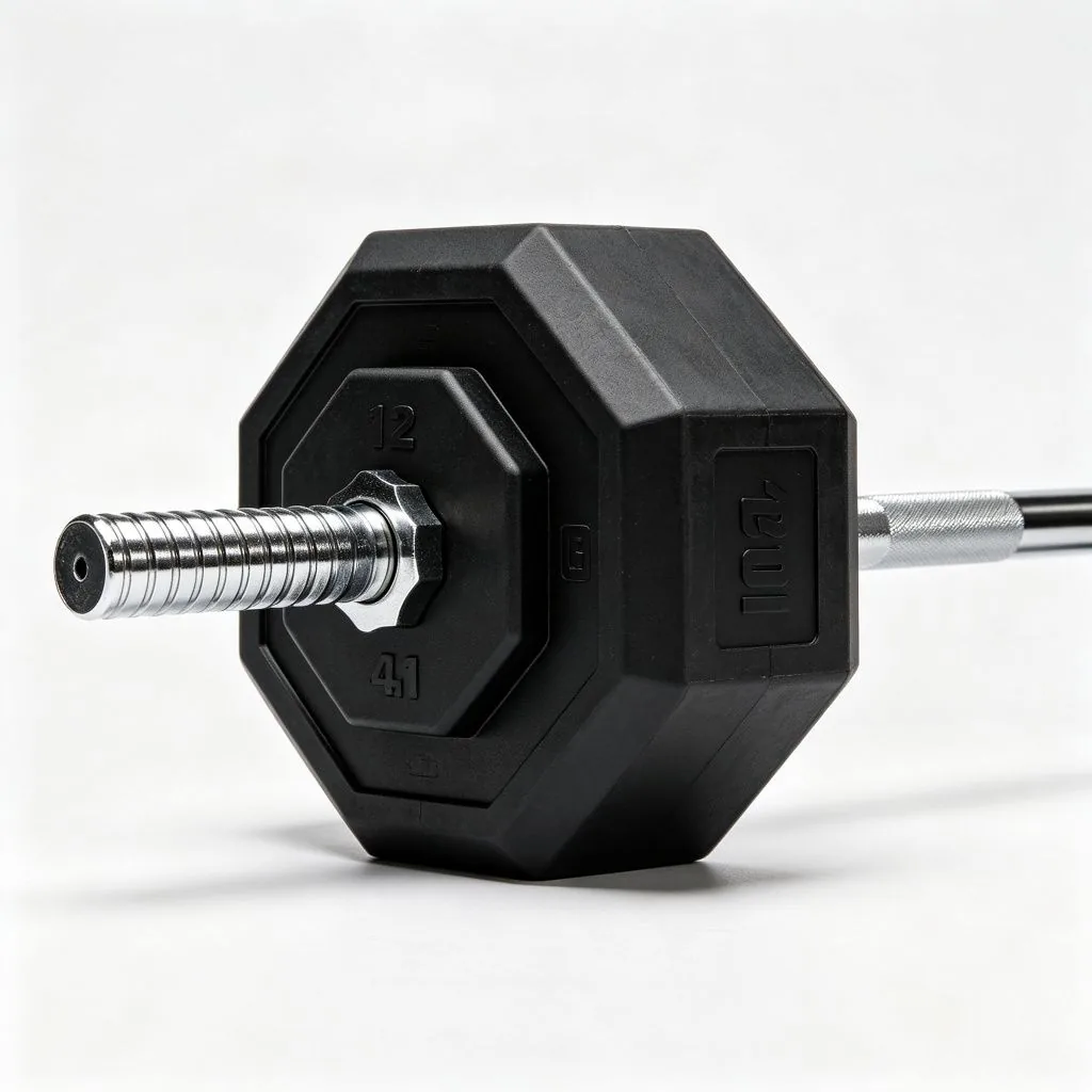 Gym Equipment Free Weights Fitness 12-sided Weightlifting Exercise Barbell Weight Lifting Polyure - ZEALLSPORT Commercial Gym Equipment