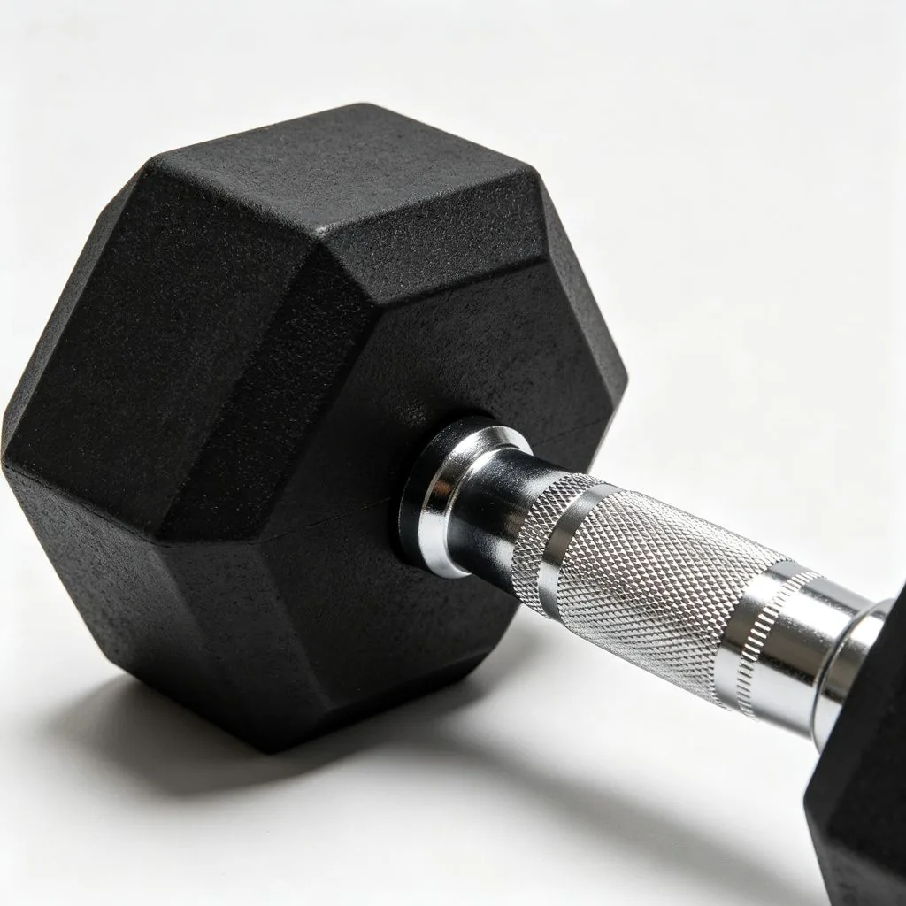 Dodecagon Head Rubber Dumbbell - image 3