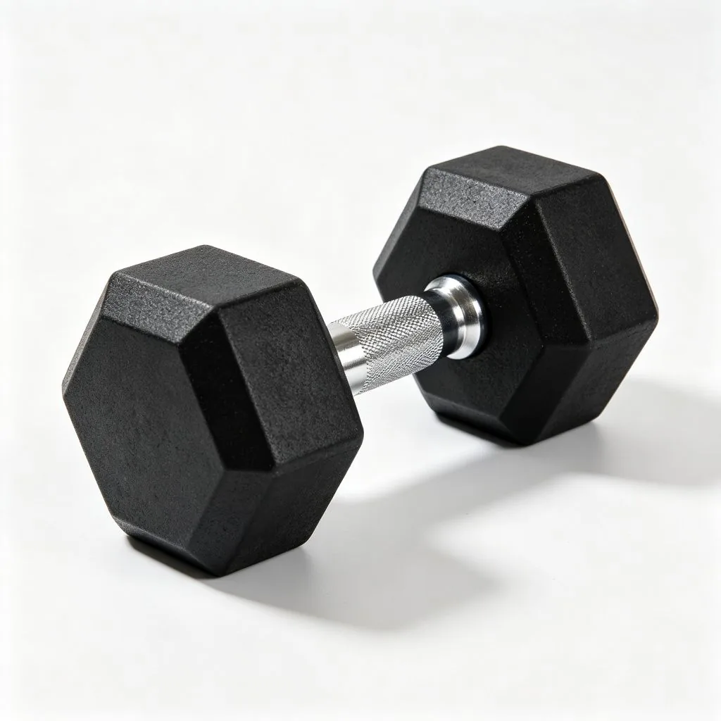 Dodecagon Head Rubber Dumbbell - image 2
