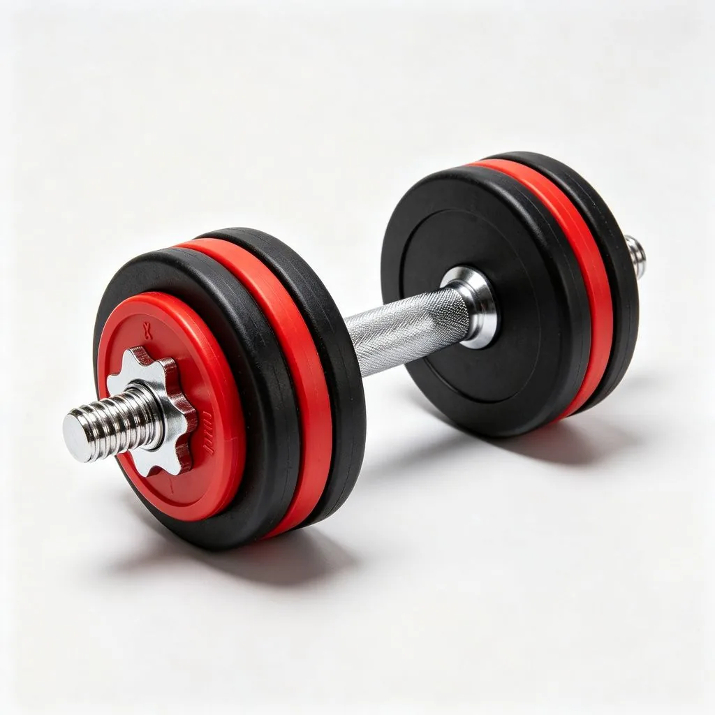 Double Colors round Head Rubber Dumbbell - ZEALLSPORT Commercial Gym Equipment
