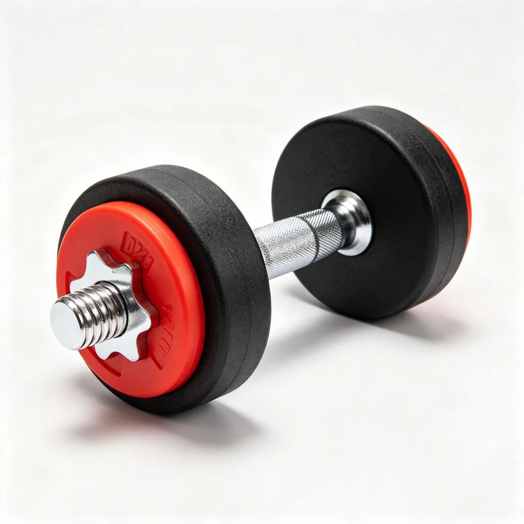 Double Colors round Head Rubber Dumbbell - image 2