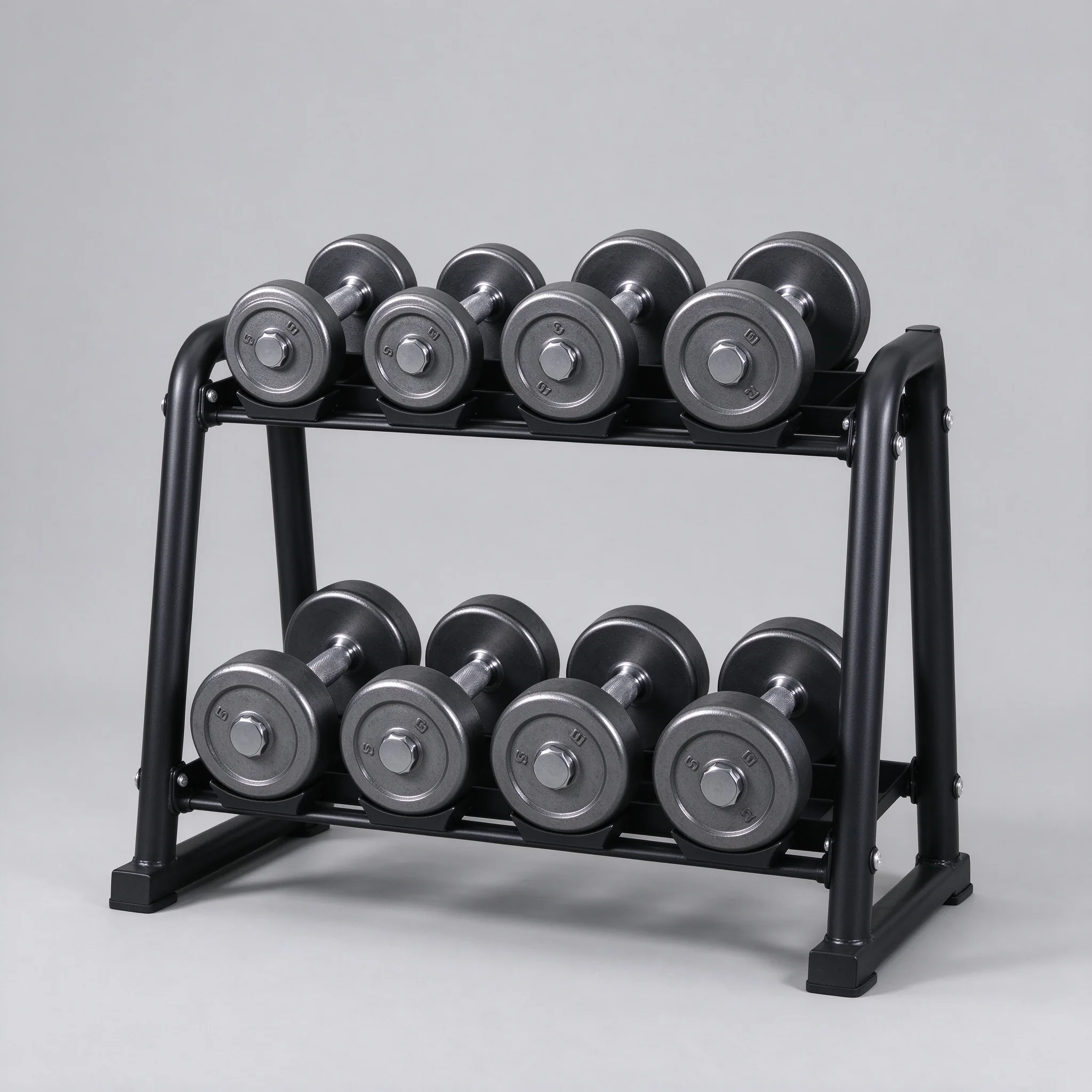 Dumbbell Storage Rack (2-Tier) - ZEALLSPORT Commercial Gym Equipment