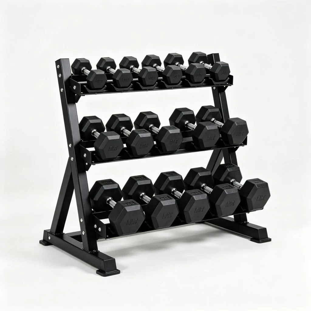 3-Tier Dumbbell Rack (Commercial) - ZEALLSPORT Commercial Gym Equipment