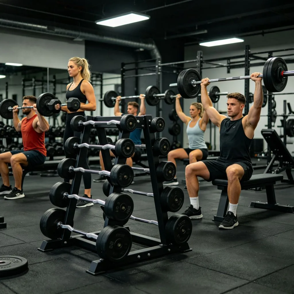 Fixed Barbell-Dumbbell Combo Set - image 4