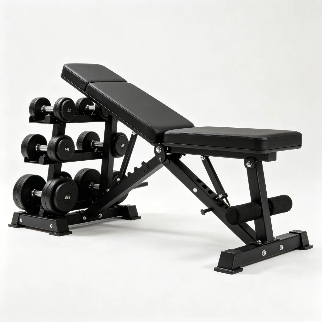 Flat Bench With Dumbbell Holder - image 2
