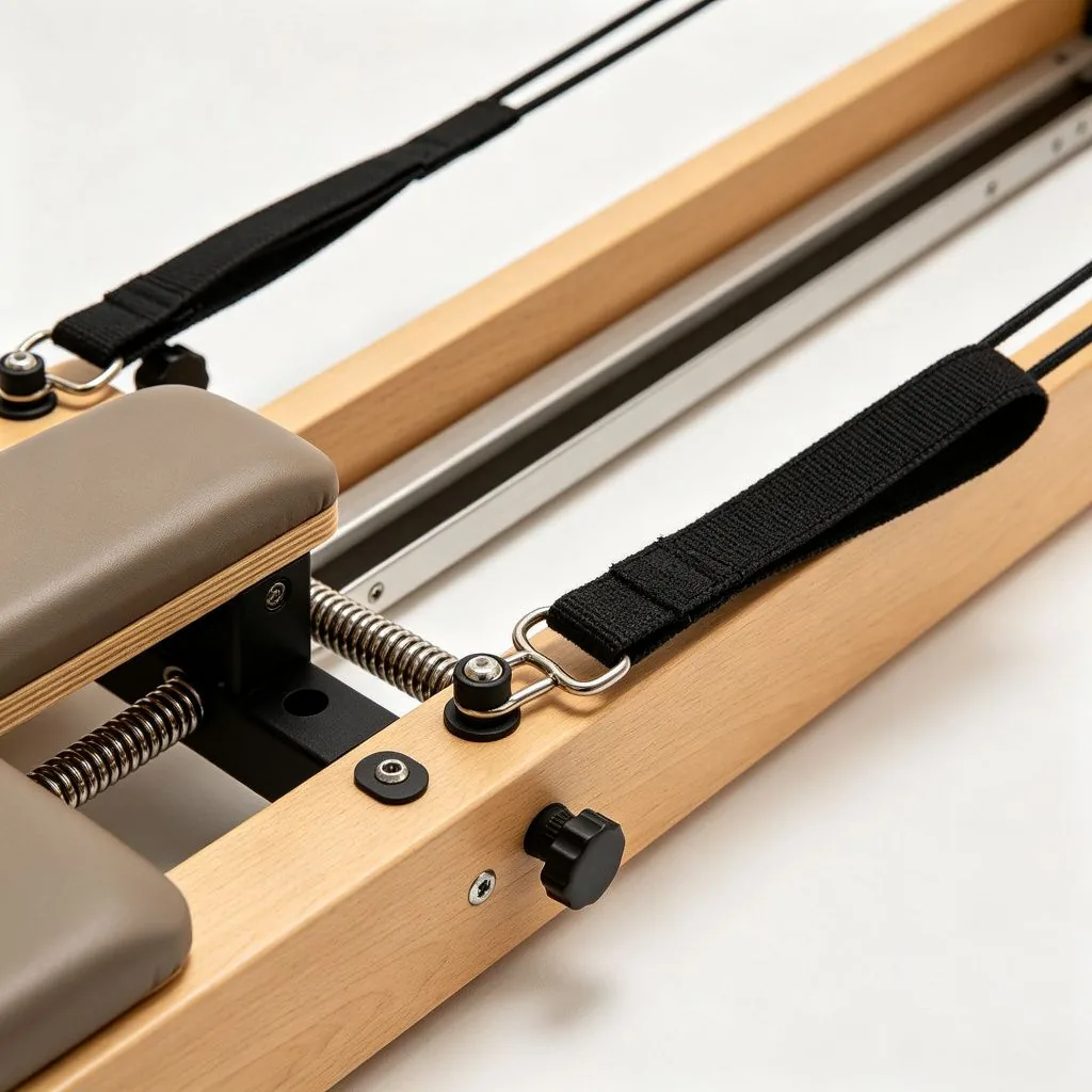 Foldable Pilates Reformer Space Saving Wooden Core Bed Home Use Pilates Equipment for Posture Cor - image 3