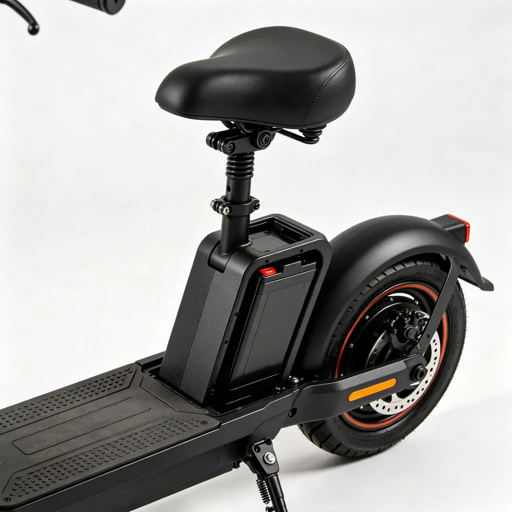 Heavy-Duty Electric Scooter with Seat - image 3