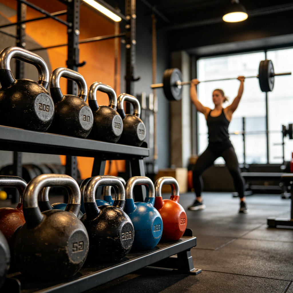Cast Iron Kettlebells - In Commercial Gym