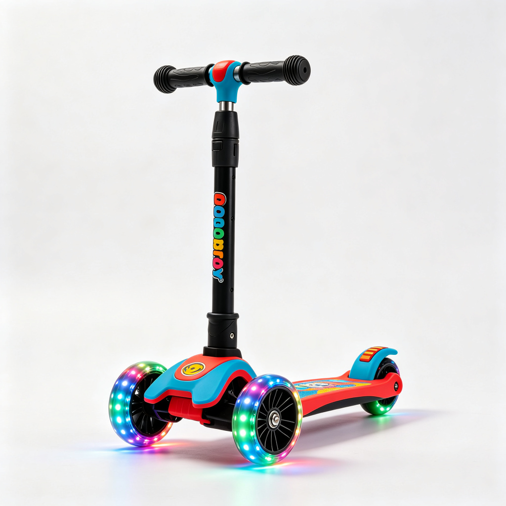 Kids 3-Wheel Scooter with LED Wheels