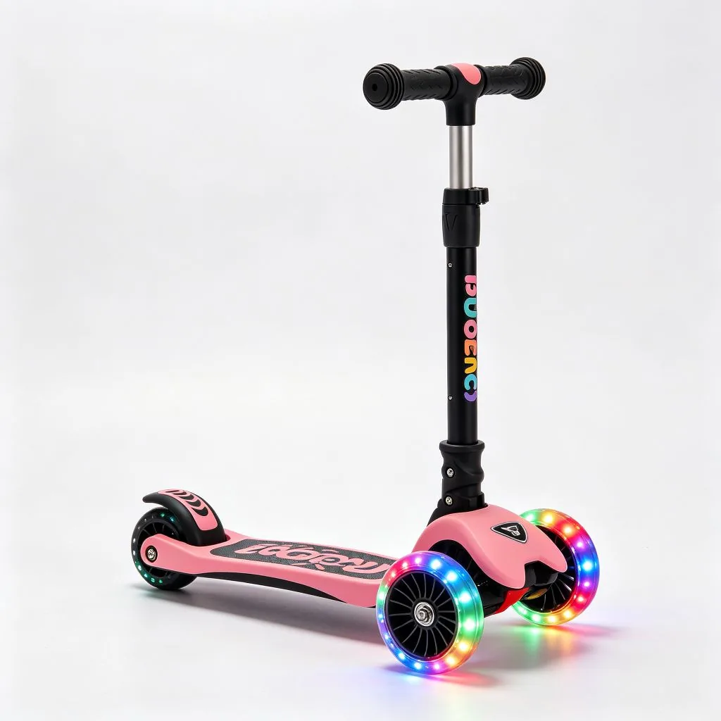 Kids 3-Wheel Scooter with LED Wheels - image 2
