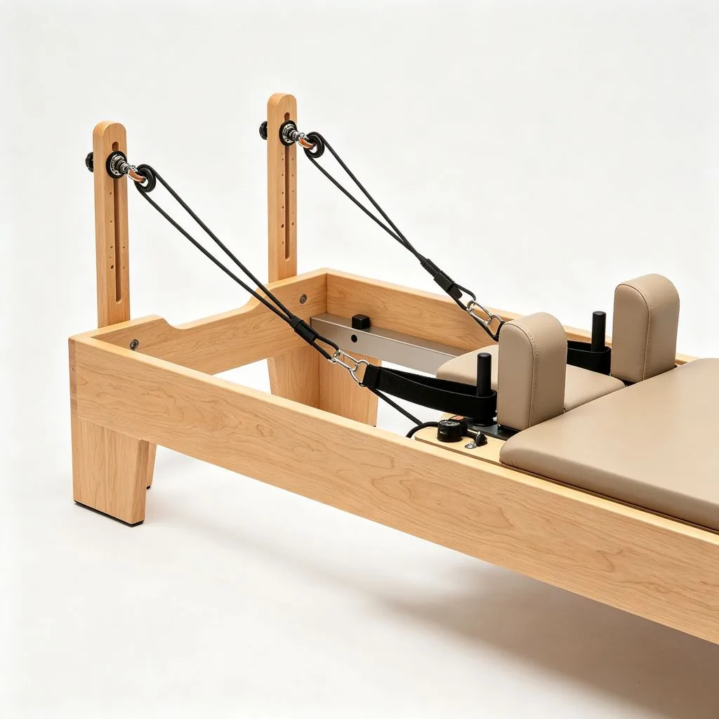 Maple Wood Pilates Reformer Core Bed Adjustable Spring Yoga Training Bed for Studio Home Fitness  - image 2