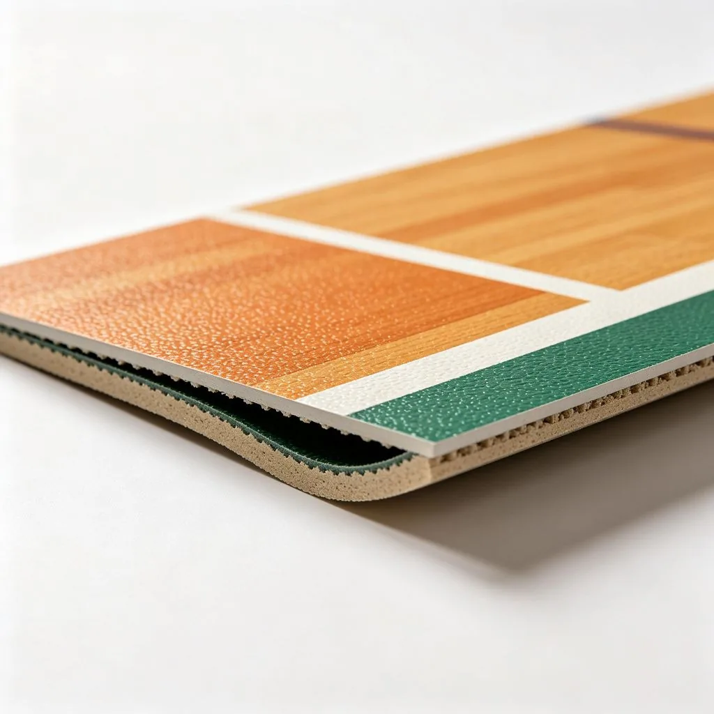 Multi-Sport Indoor PVC Flooring for Volleyball,Handball,Badminton and Fitness - image 2