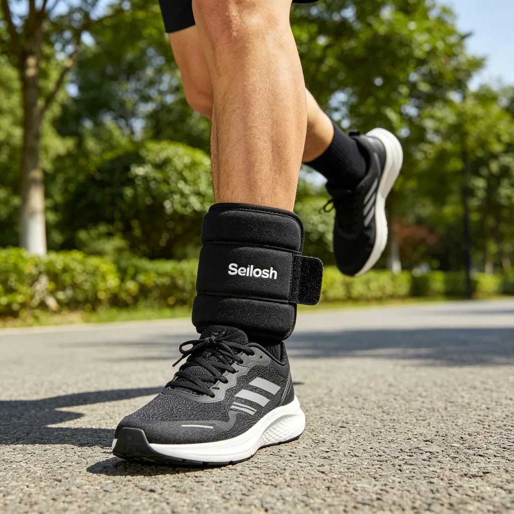Neoprene Adjustable Ankle Wrist Weighted Sand Bag With Steel Sand Filling For Running Fitness Tra - image 4