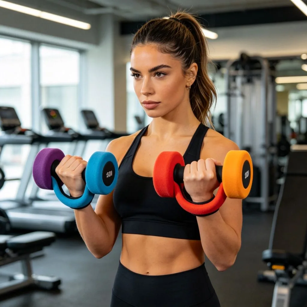Neoprene Dumbbell With Handle - image 4