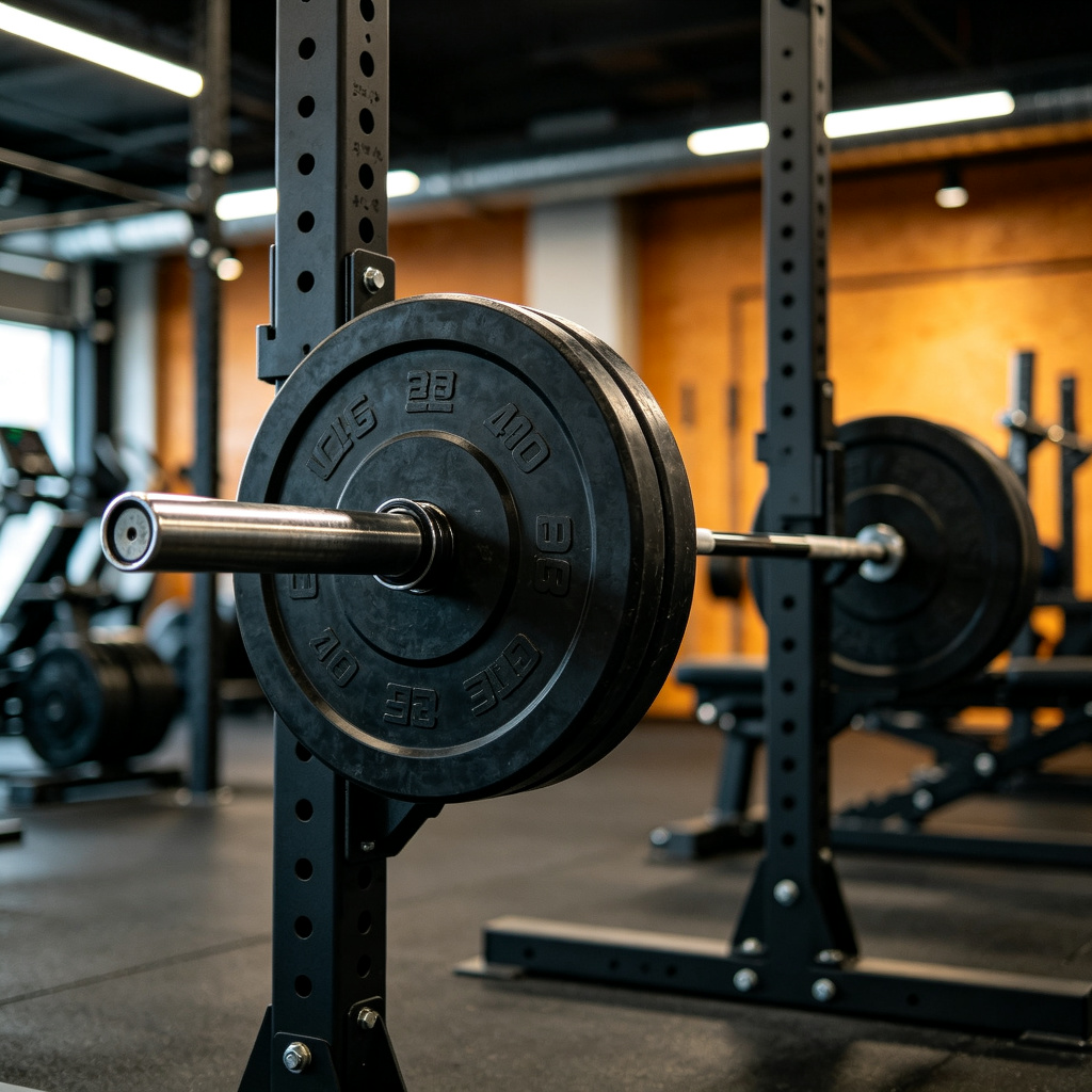 Power Rack - With Barbell