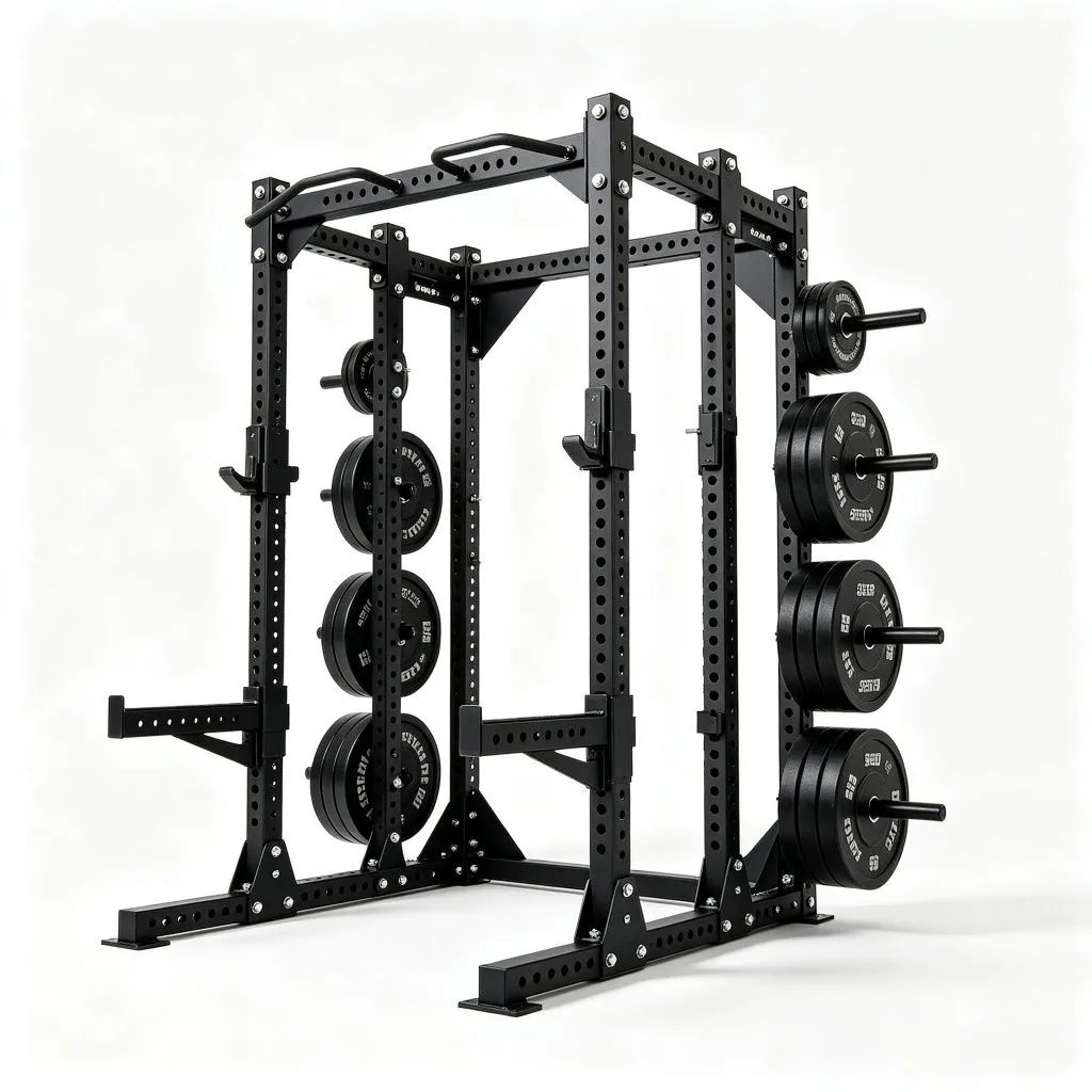 Power Rack with Integrated Storage Rack - ZEALLSPORT Commercial Gym Equipment