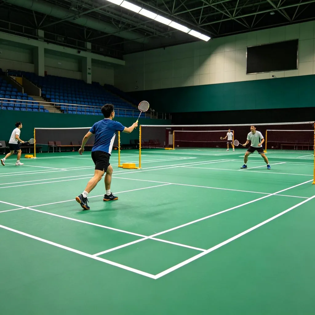Professional Badminton Court PVC Sports Flooring with High Grip and Shock Absorption - image 4