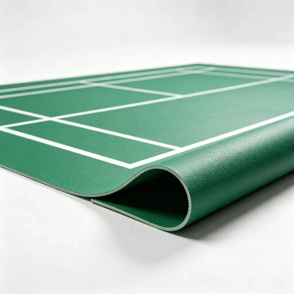 Professional Badminton Court PVC Sports Flooring with High Grip and Shock Absorption - image 2