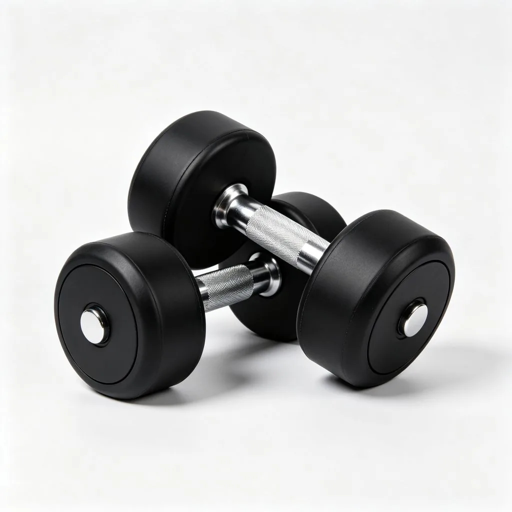 PU Dumbbell Black For Strength Training - ZEALLSPORT Commercial Gym Equipment
