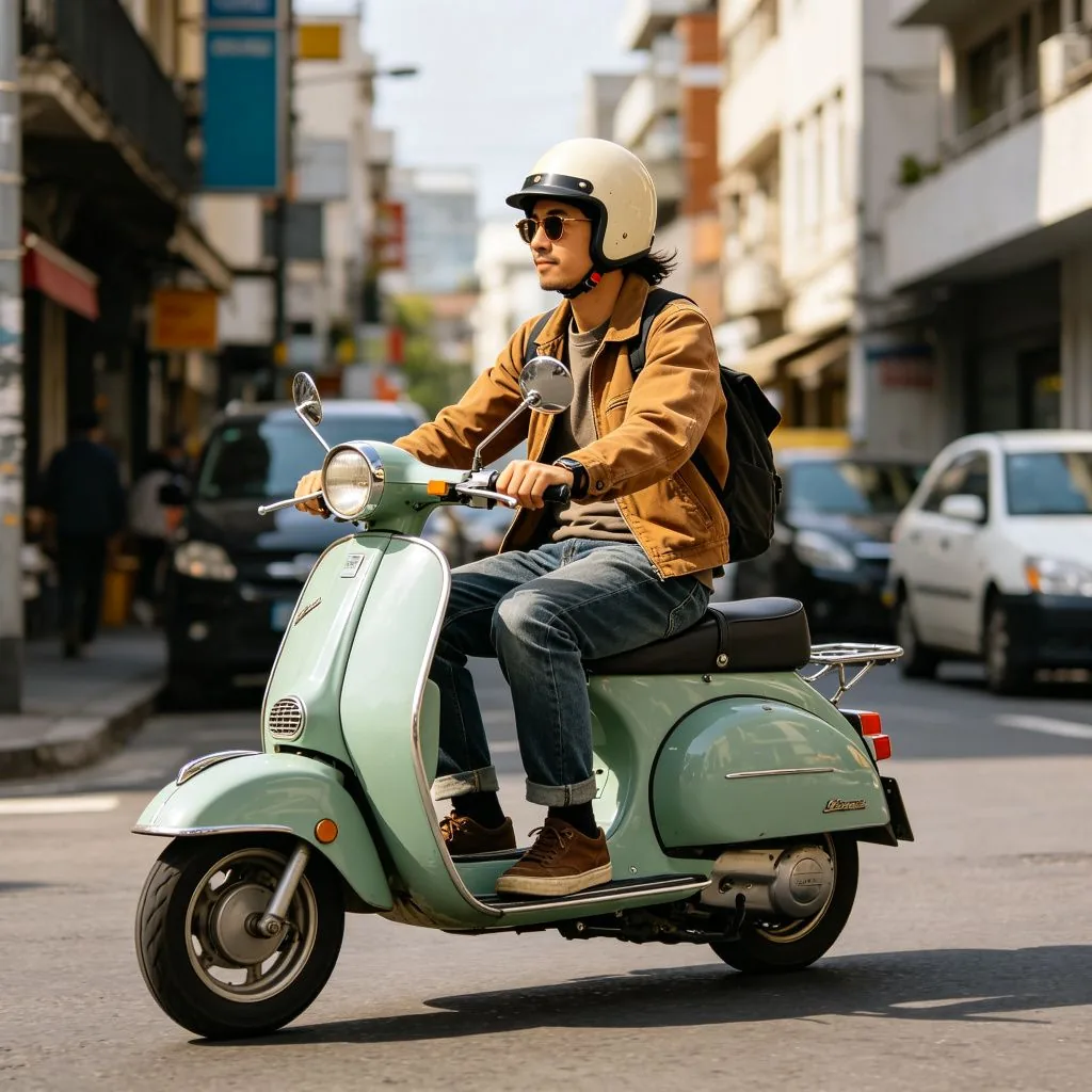 Retro Vintage Kick Scooter - image 4