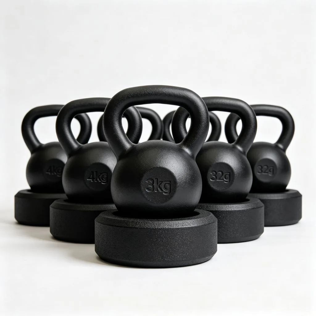Rubber Base Kettlebell (4-32kg) - ZEALLSPORT