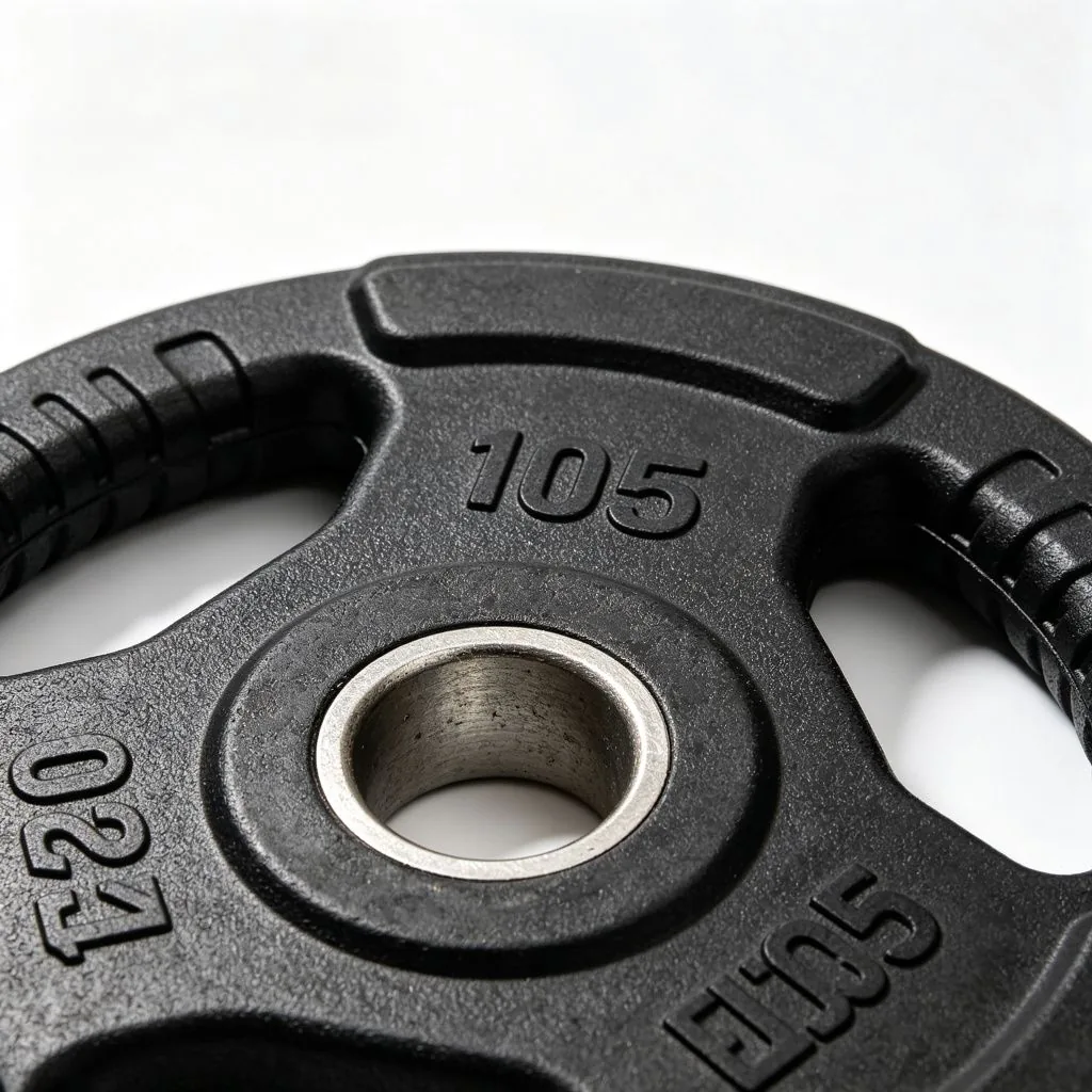 Rubber Coated Olympic Plates (3-grip) - image 3