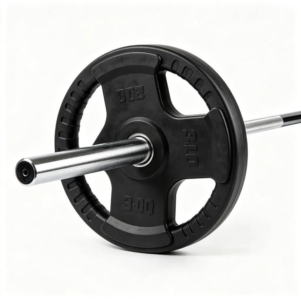 Rubber Coated Olympic Plates (3-grip) - ZEALLSPORT Commercial Gym Equipment