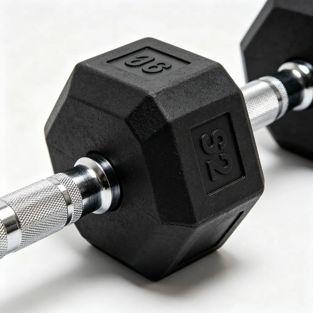 Rubber Dooecagon head Barbell - image 3