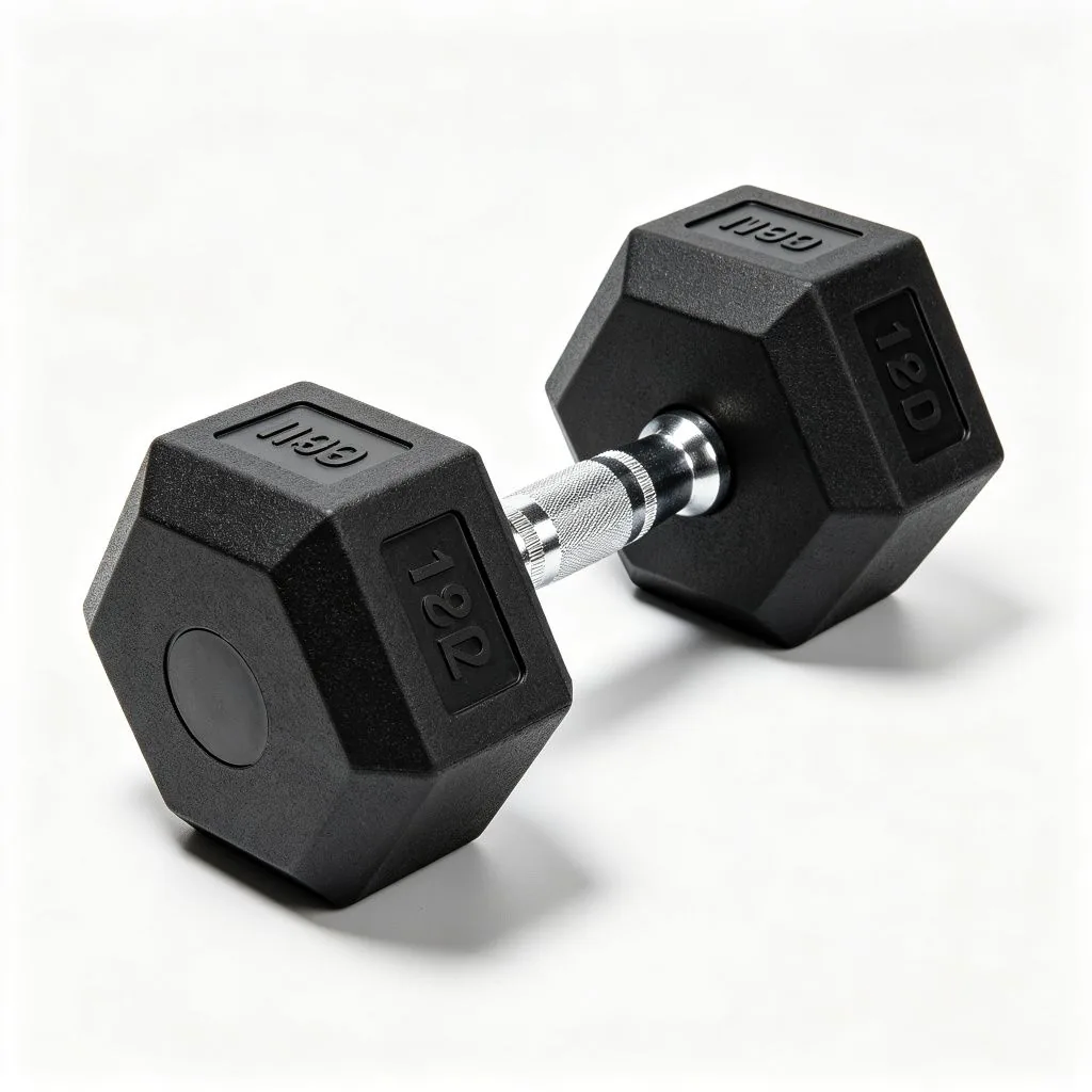 Rubber Dooecagon head Barbell - image 2