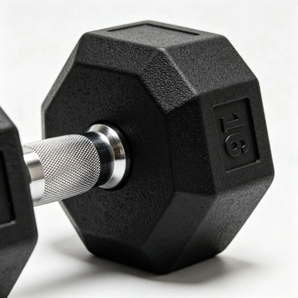 Rubber Hex Dumbbell Set (5-50 lbs) - image 3