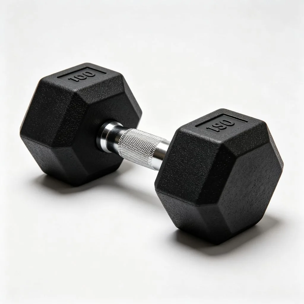 Rubber Hex Dumbbell Set (5-50 lbs) - image 2