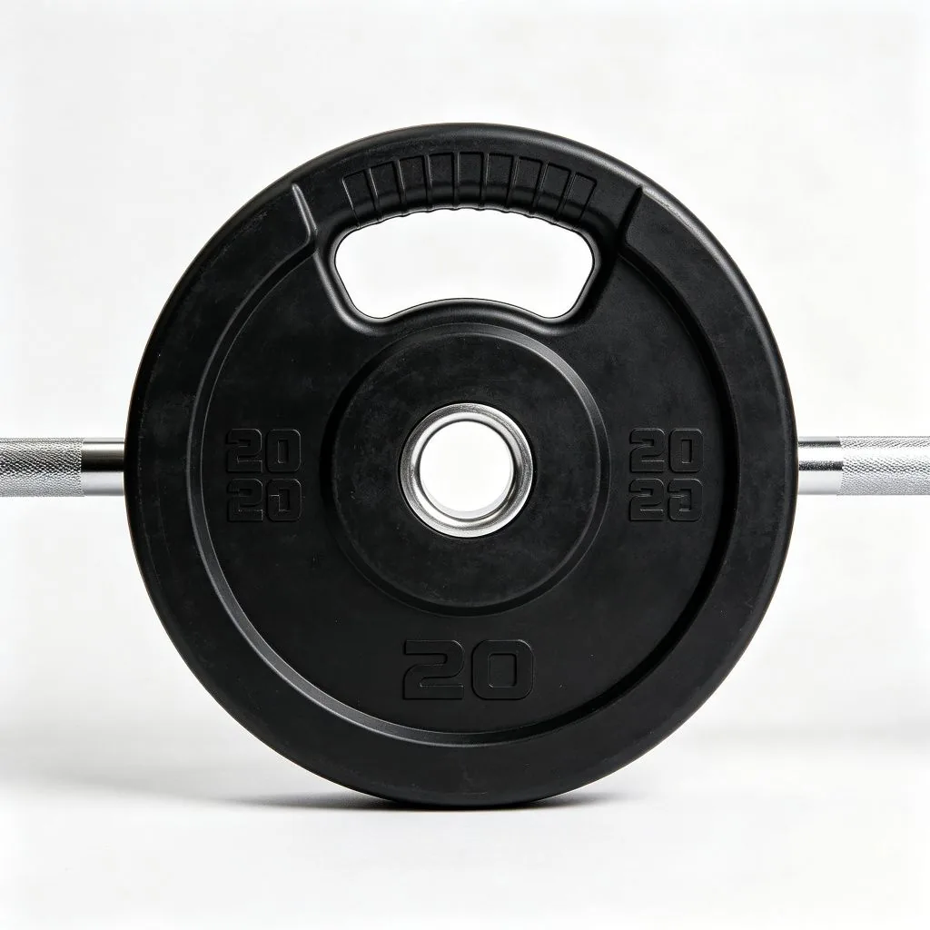 Rubber Plate With Handle - ZEALLSPORT Commercial Gym Equipment
