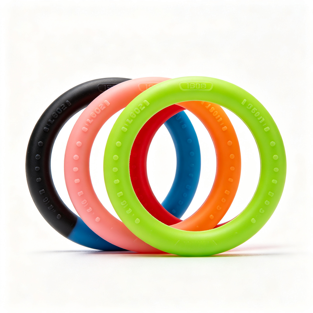 Anti-Slip Textured Silicone Hand Exerciser Ring Massage Point Design for Gym Workout Arthritis Re