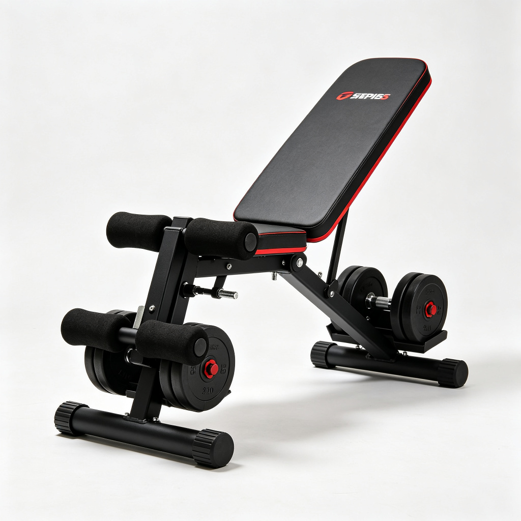 Sit Up Bench With Dumbbell Holder