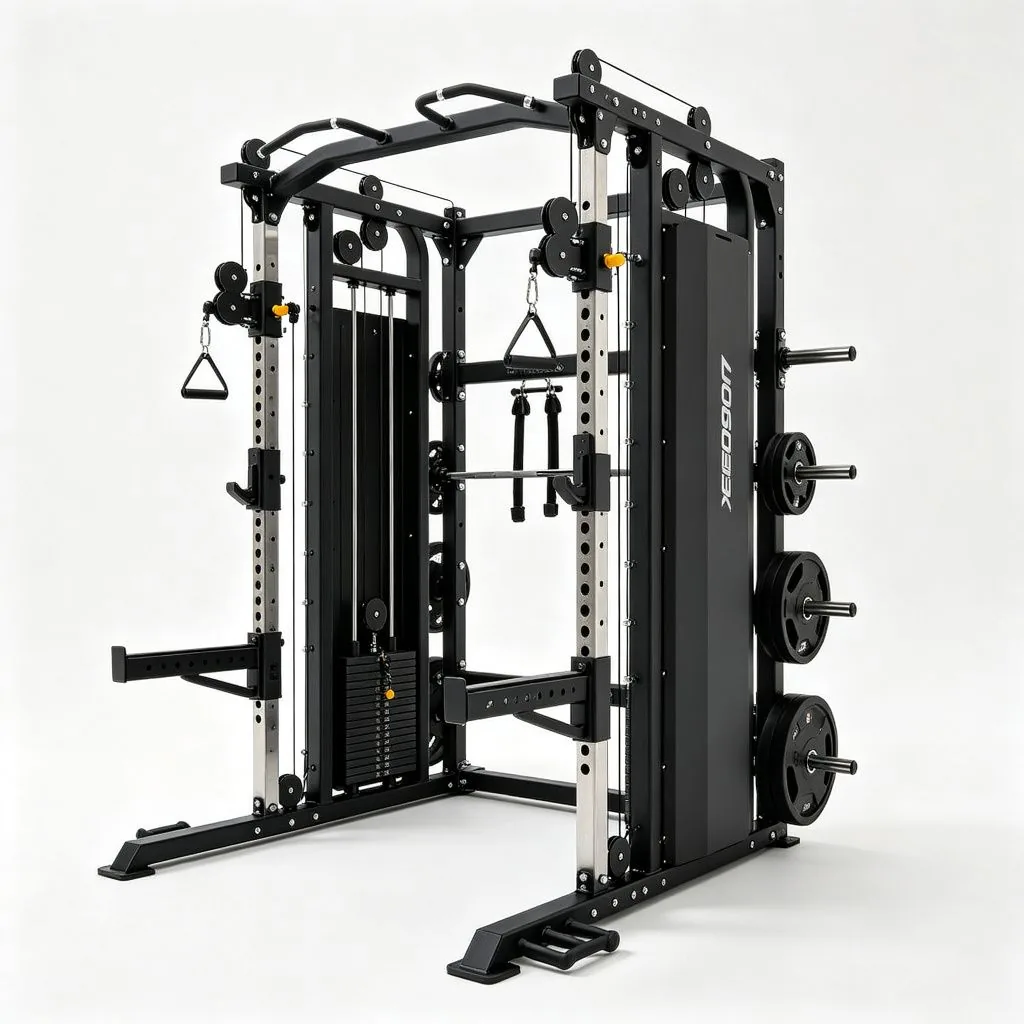 Smith Machine with Integrated Cable Crossover - image 2