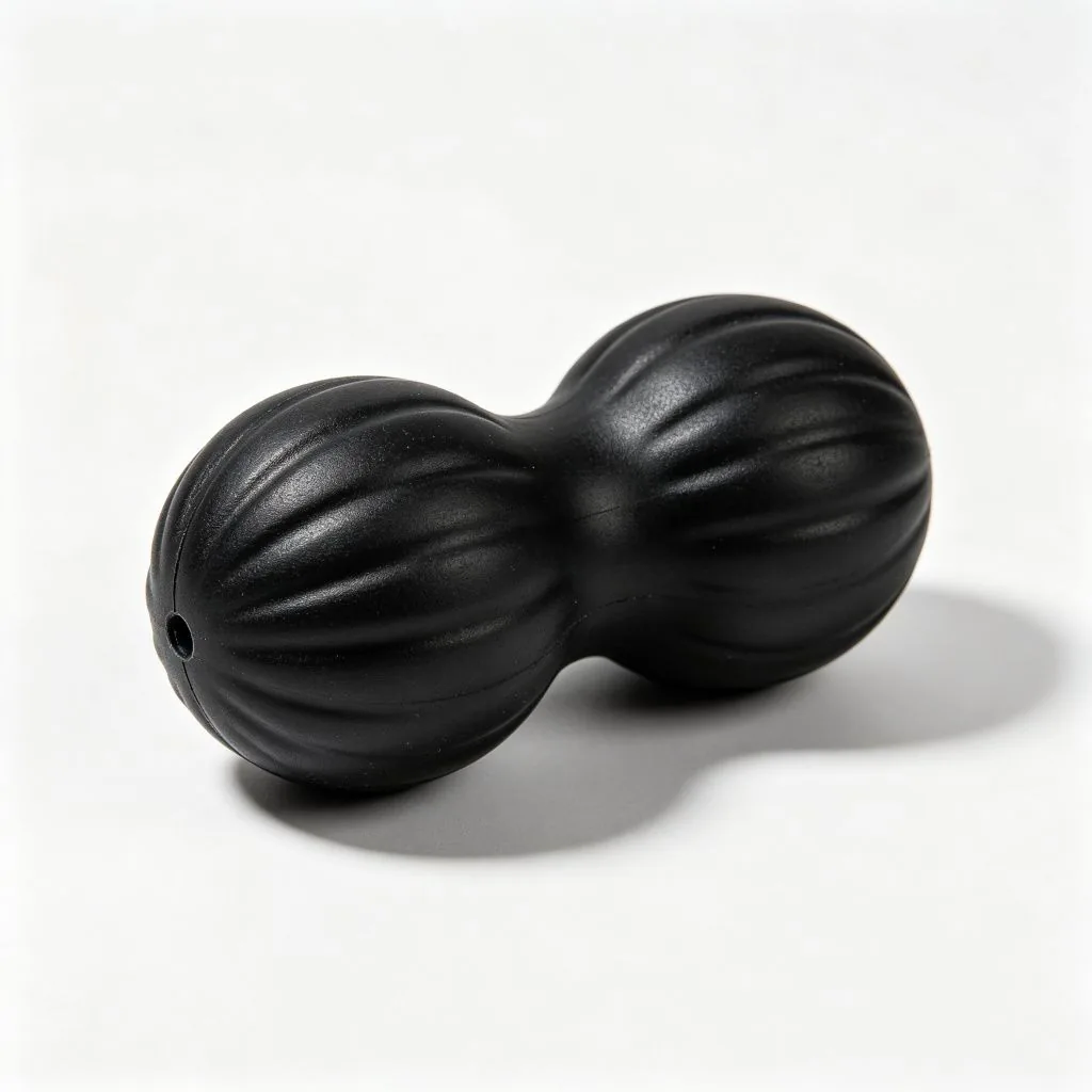 Solid Rubber Peanut Massage Ball Double Lacrosse Ball for Neck Back Leg Deep Tissue Massage - ZEALLSPORT Commercial Gym Equipment